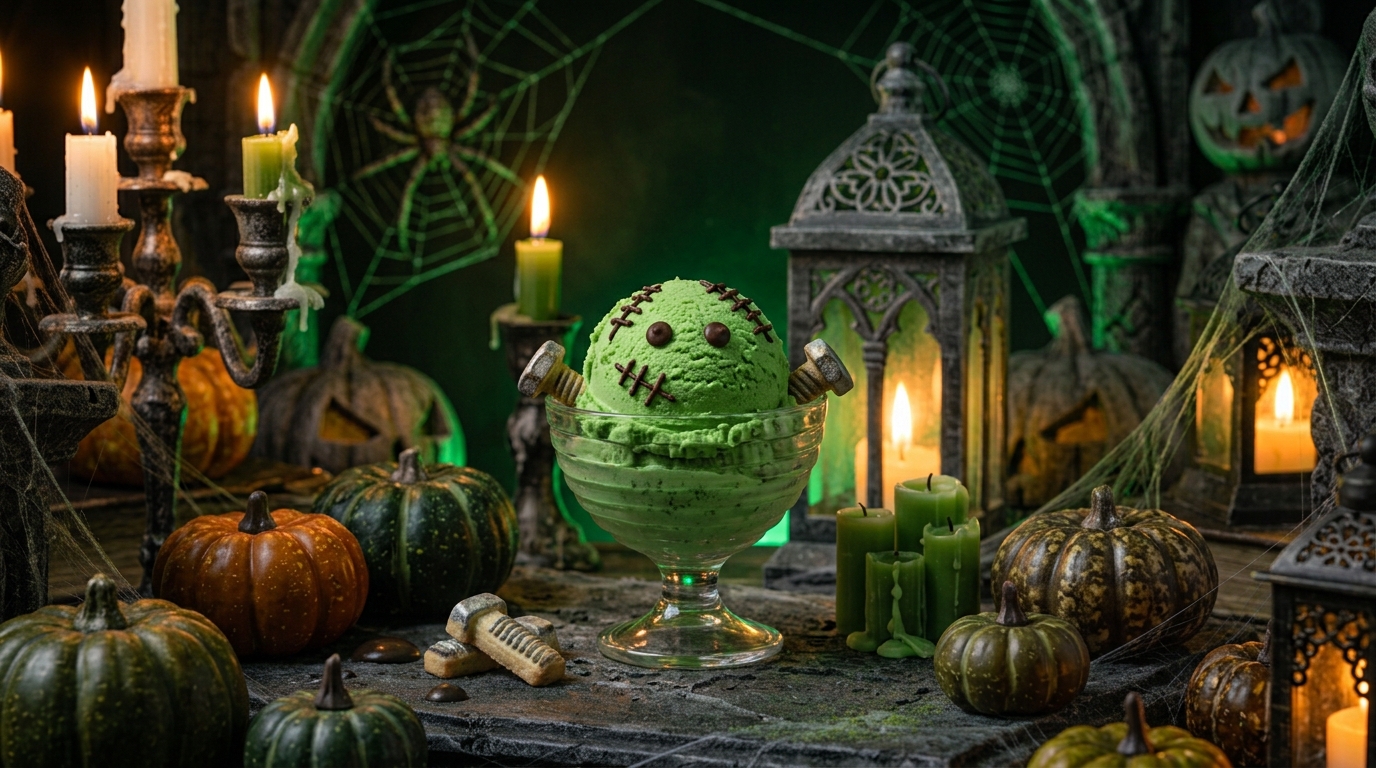 Frankenstein ice cream